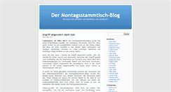 Desktop Screenshot of blog.montagsstammtisch.com